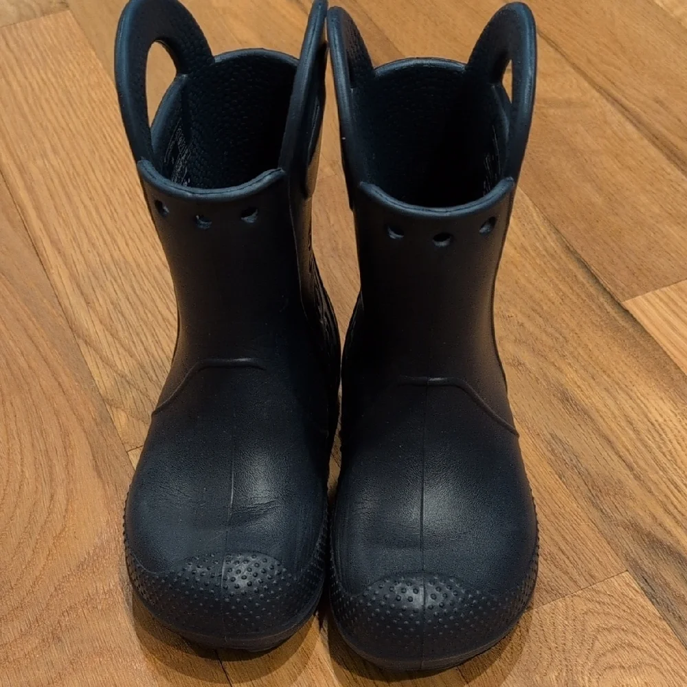 CROCS Kids Black Rain & Snow Boots